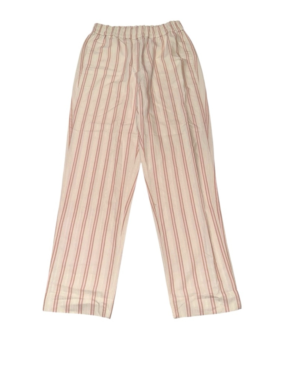 J.Crew Re-Imagined Pull-On Pants Striped Elastic Waist Relaxed Fit No Tag Fits M
